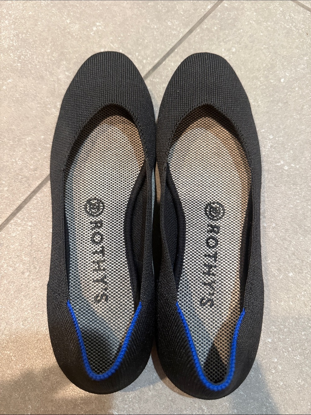 Rothy's Black The Square Ballet Flats